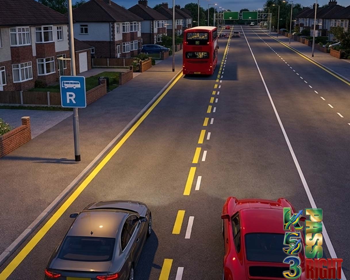 Bus lane reservation begins sign